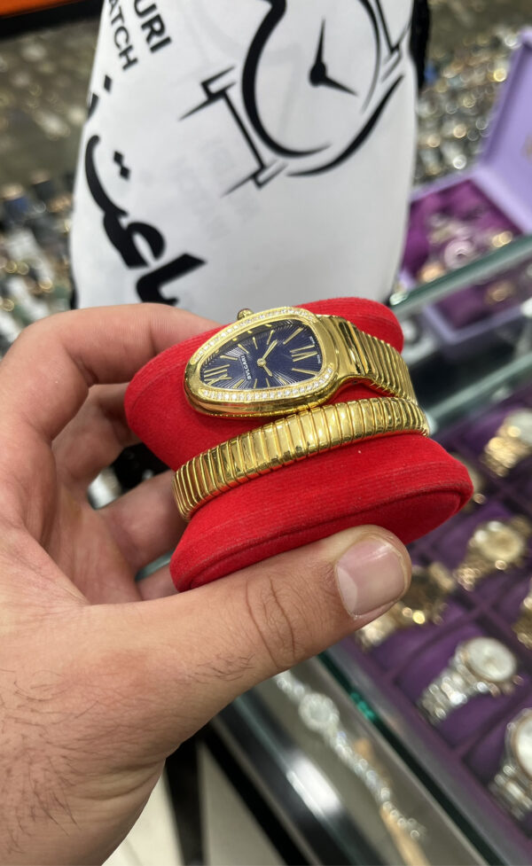 ساعت بولگاری زنانه طرح مار دور قاپ نگینBvlgari - Image 4