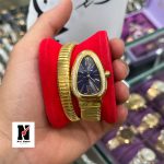 ساعت بولگاری زنانه طرح مار دور قاپ نگینBvlgari
