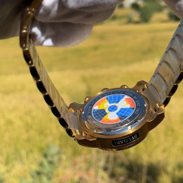 ساعت مچی مردانه بولگاری سه موتوره طلاییBvlgari3887_G - Image 3