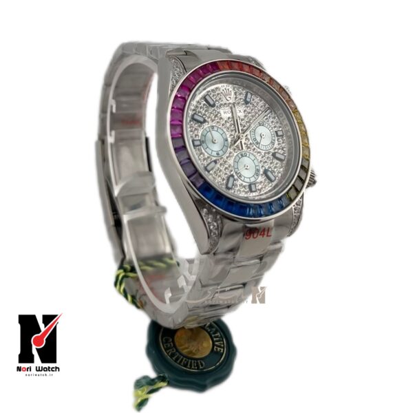 ساعت رولکس دیتونا مردانه نگین هفت رنگRolex Detona 7364G - Image 2