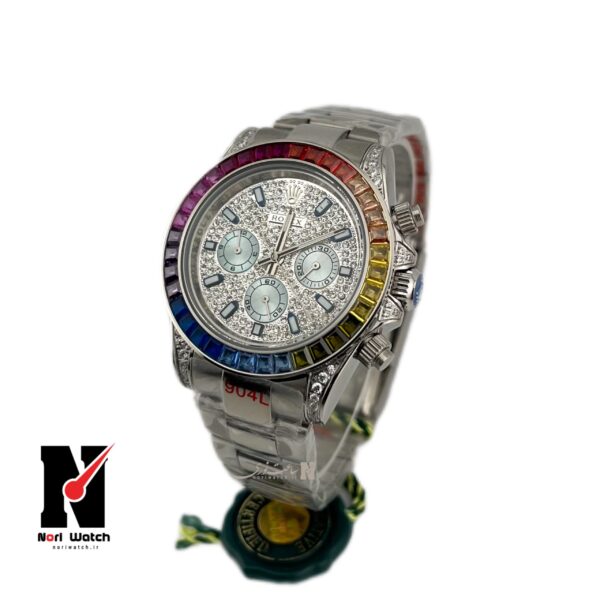 ساعت رولکس دیتونا مردانه نگین هفت رنگRolex Detona 7364G - Image 3