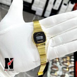 ساعت کاسیو نوستالژی طلایی زنانه CASIO - photo output 31